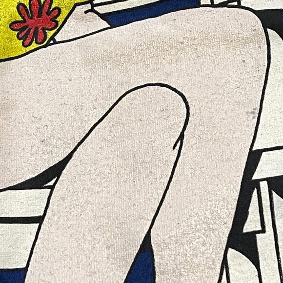 Betty Boop T-Shirt 1995 Blue Sun Hat Pudgy Bimbo Cartoon Jerzees USA Large VTG - Picture 8 of 11